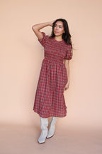 Hannah Plaid Midi