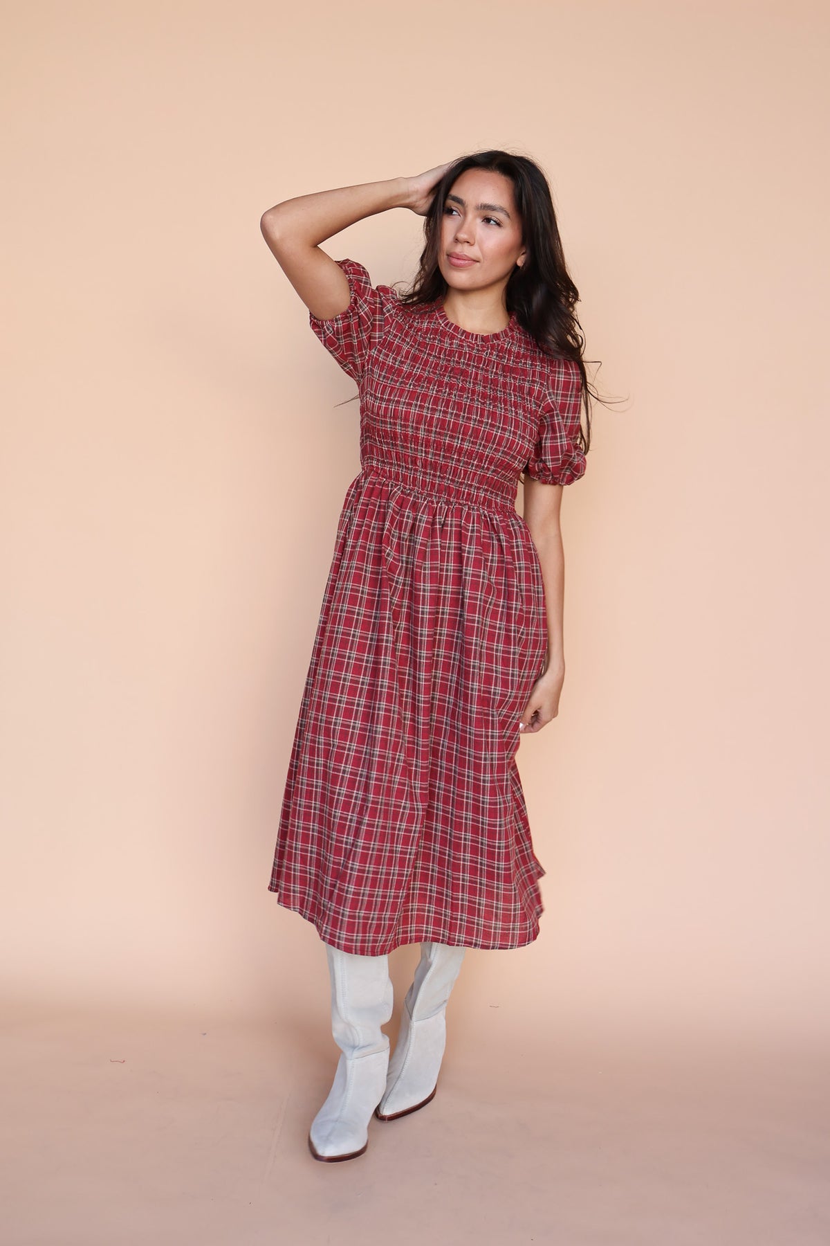 Hannah Plaid Midi