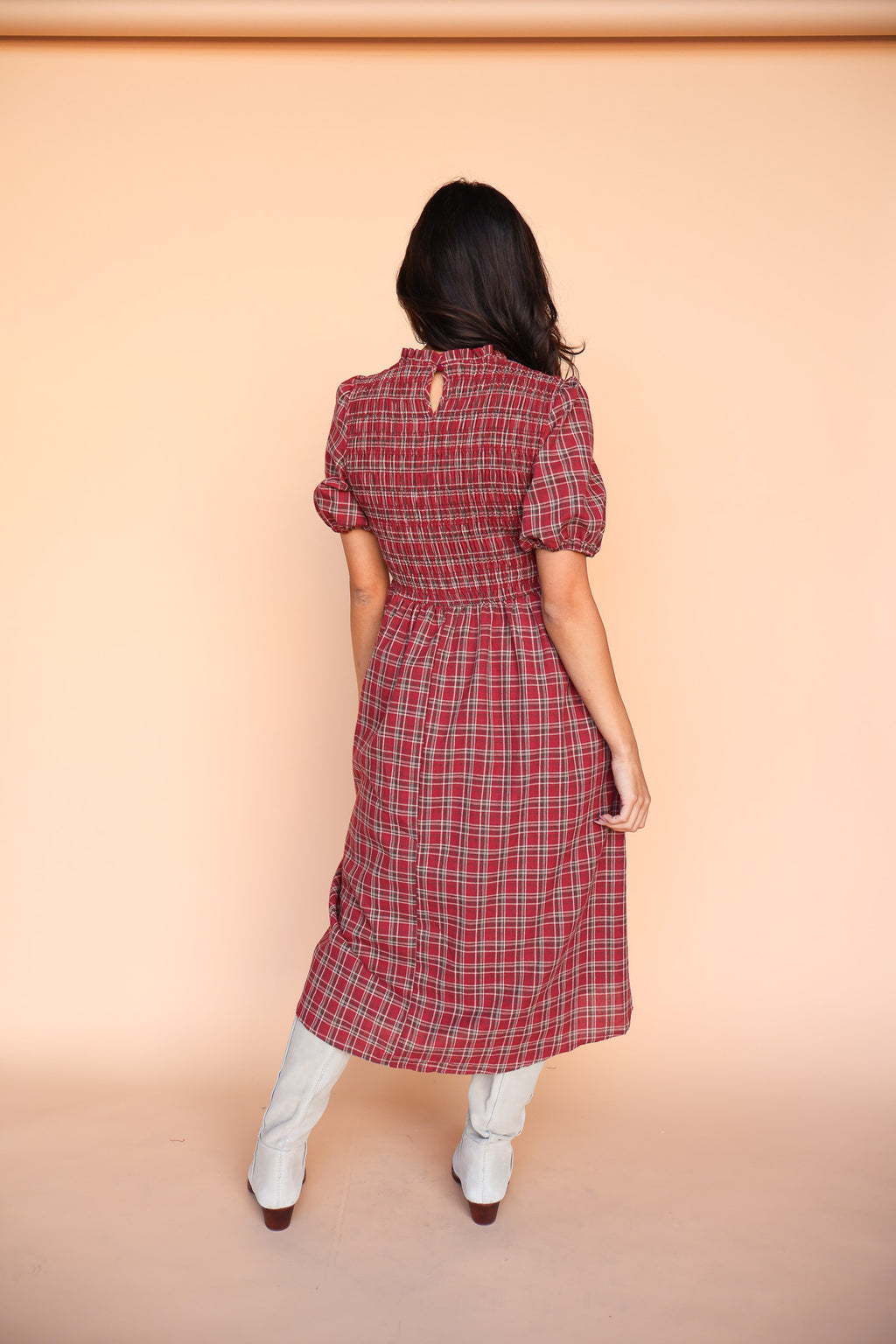 Hannah Plaid Midi