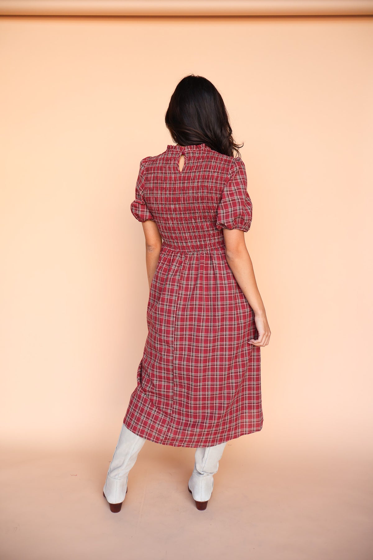 Hannah Plaid Midi