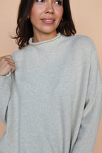 Piper Mock Neck Sweater in Oatmeal