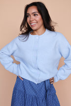 Maren Cardigan in Baby Blue