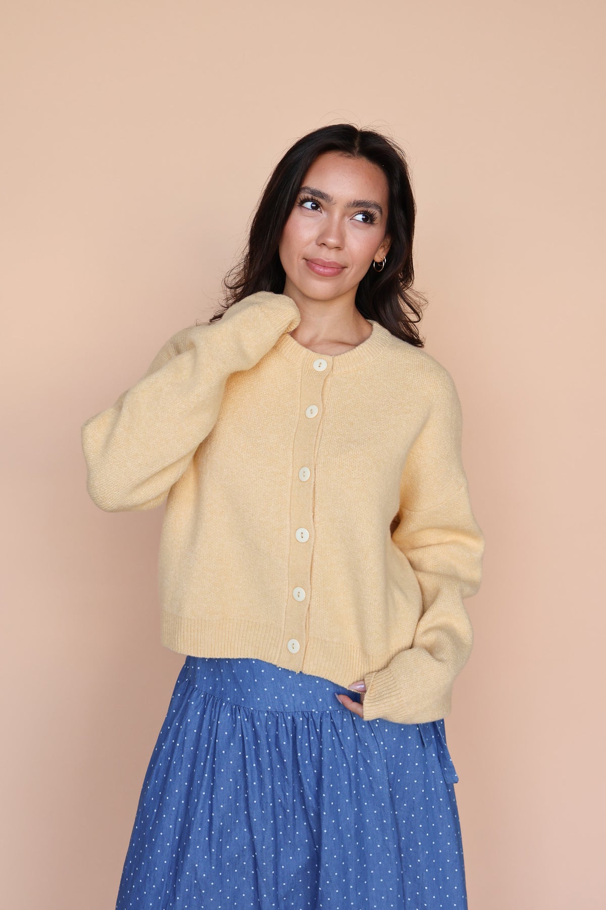 Maren Cardigan in Honey Secondary image