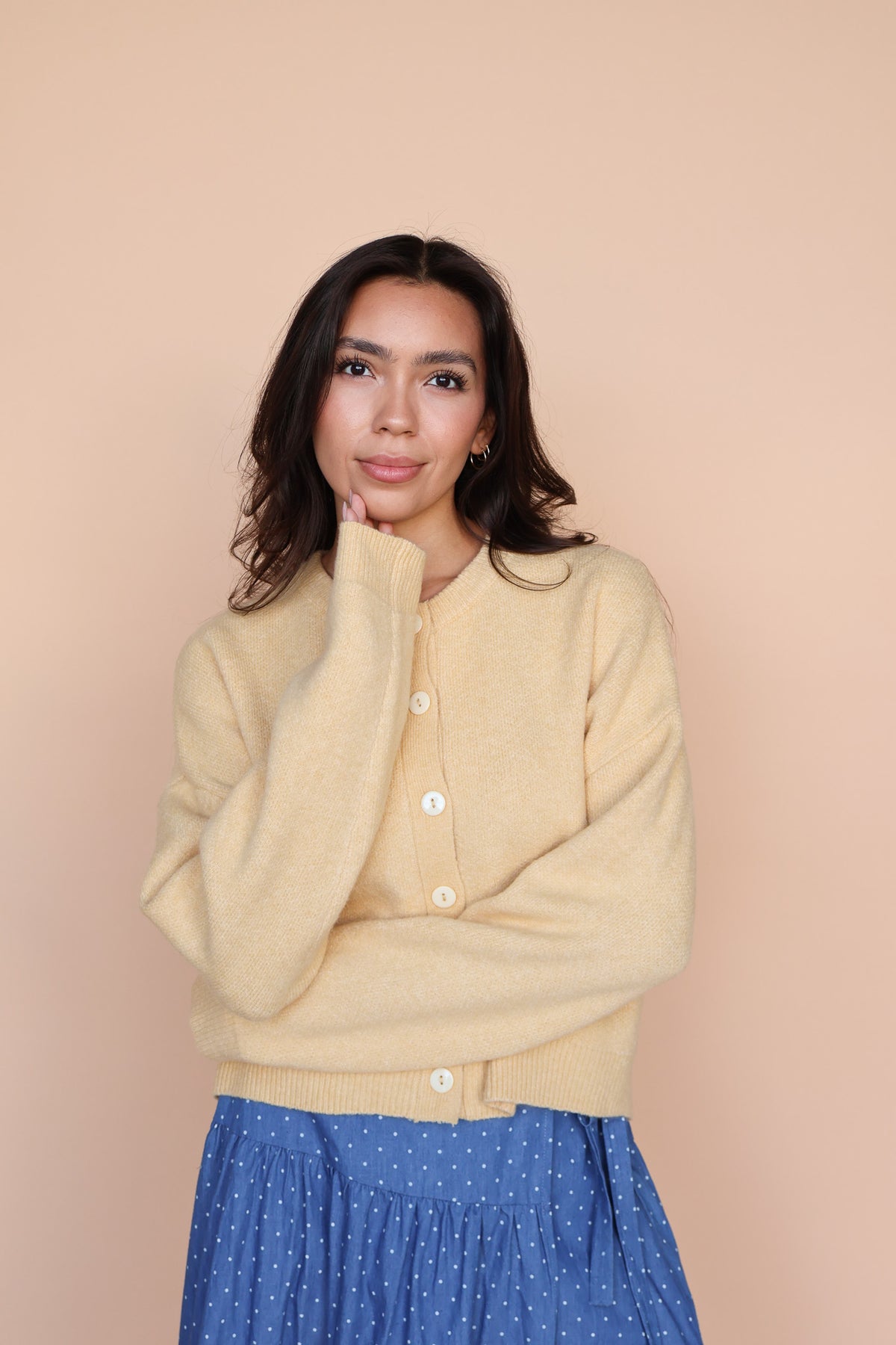 Maren Cardigan in Honey