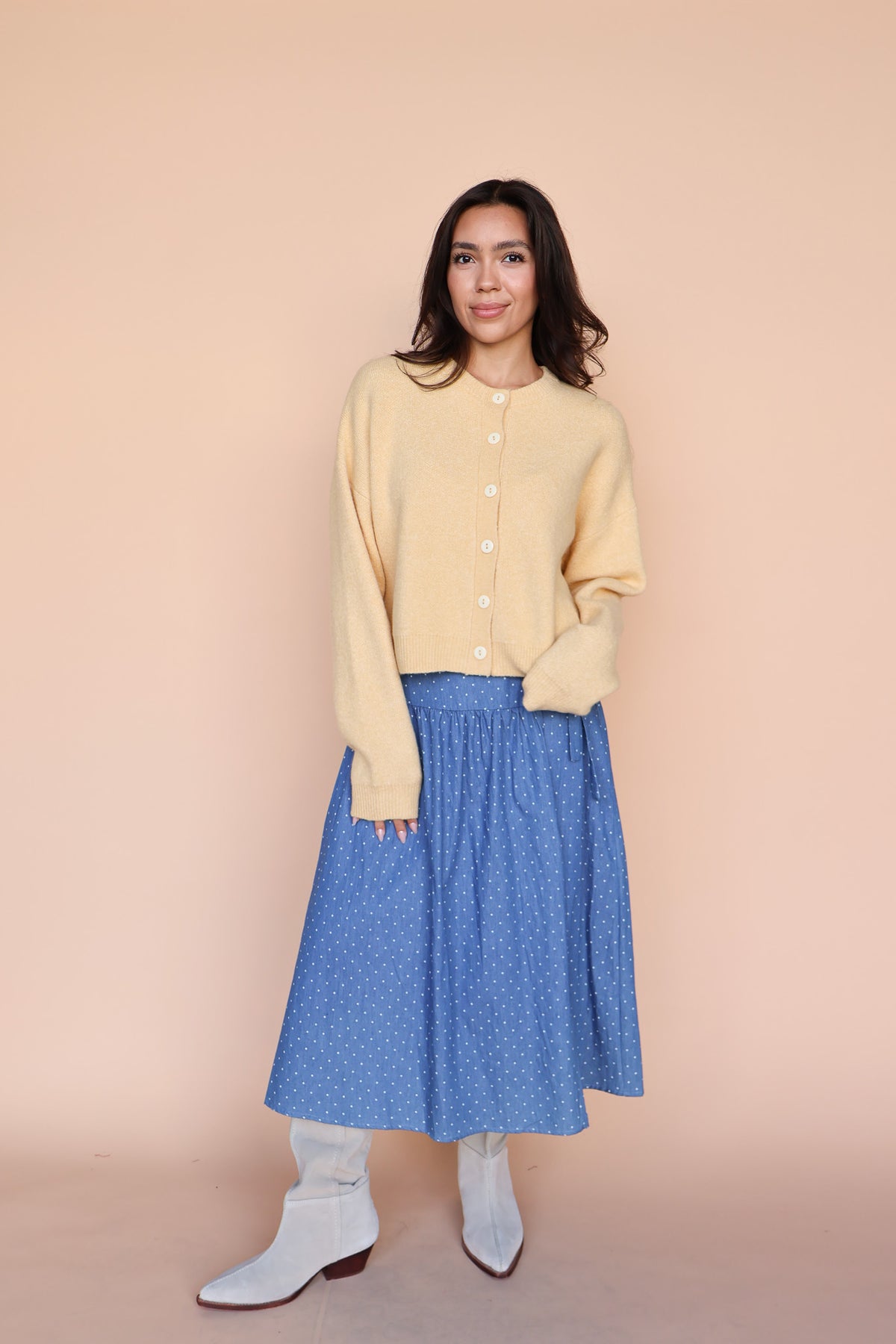 Maren Cardigan in Honey