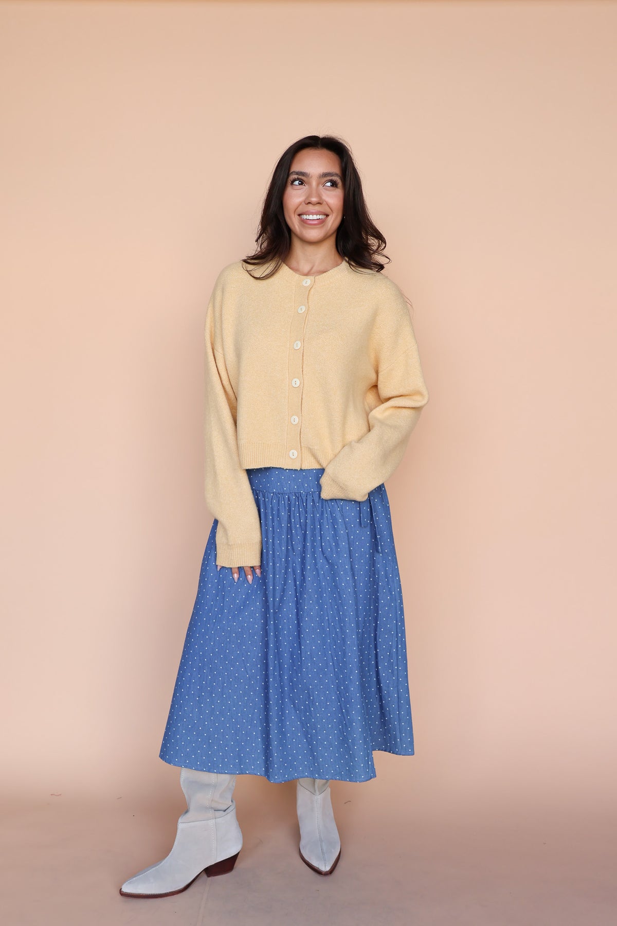 Maren Cardigan in Honey