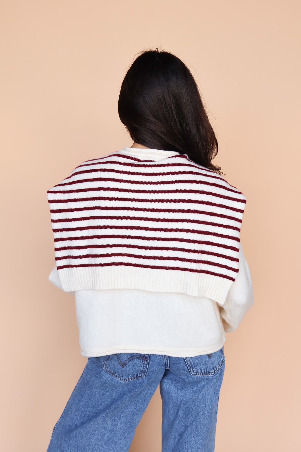 Sloane Layered Cardigan in Cream