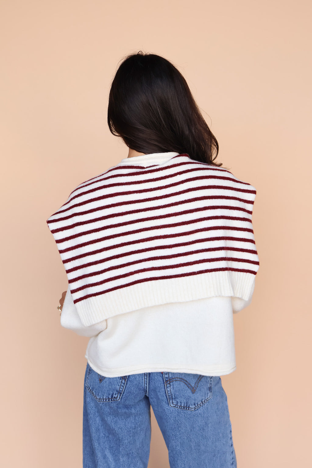 Sloane Layered Cardigan in Cream