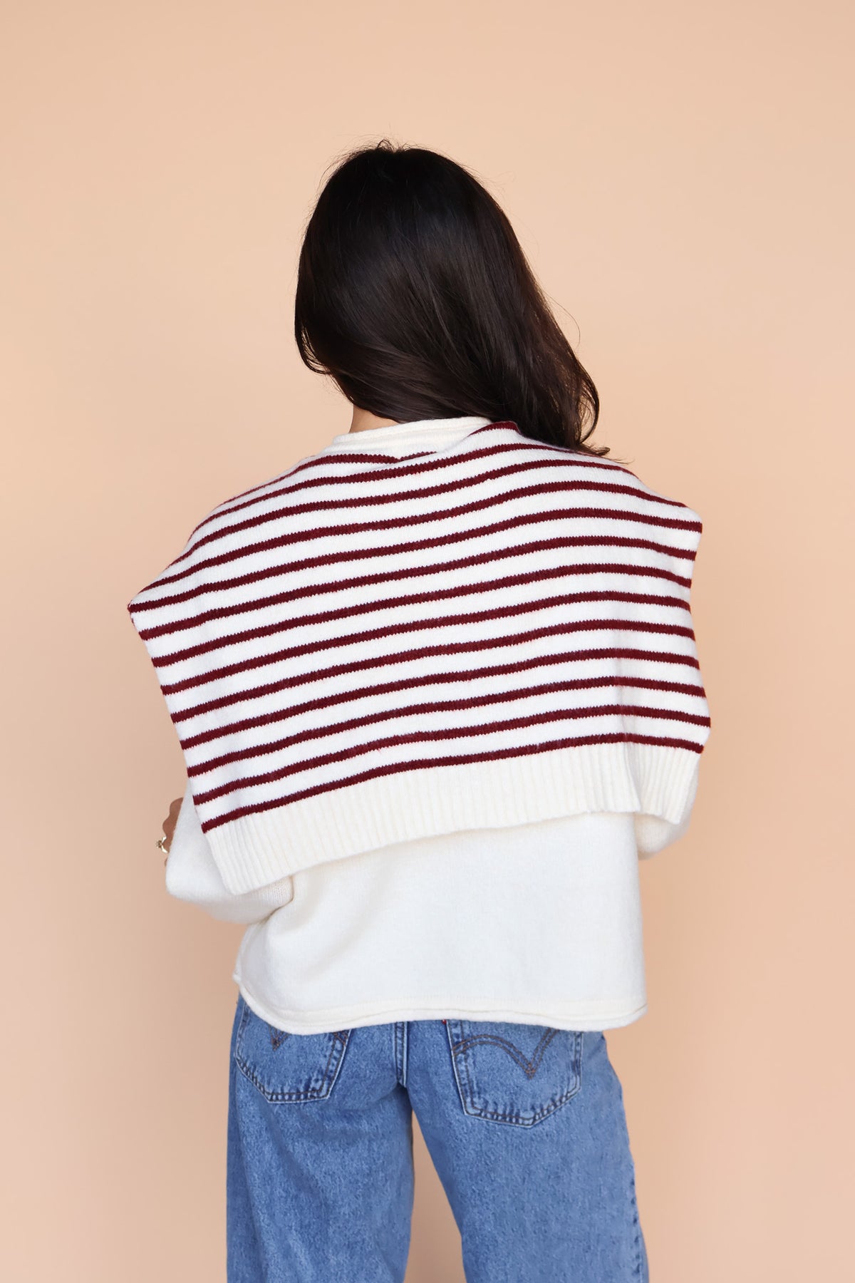 Sloane Layered Cardigan in Cream