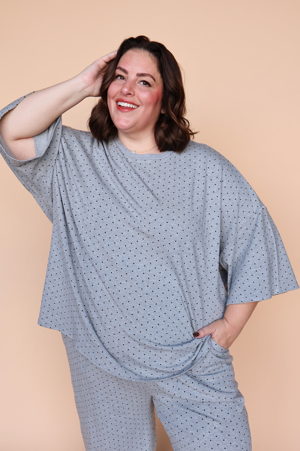 Fleece Polka Dot Tee