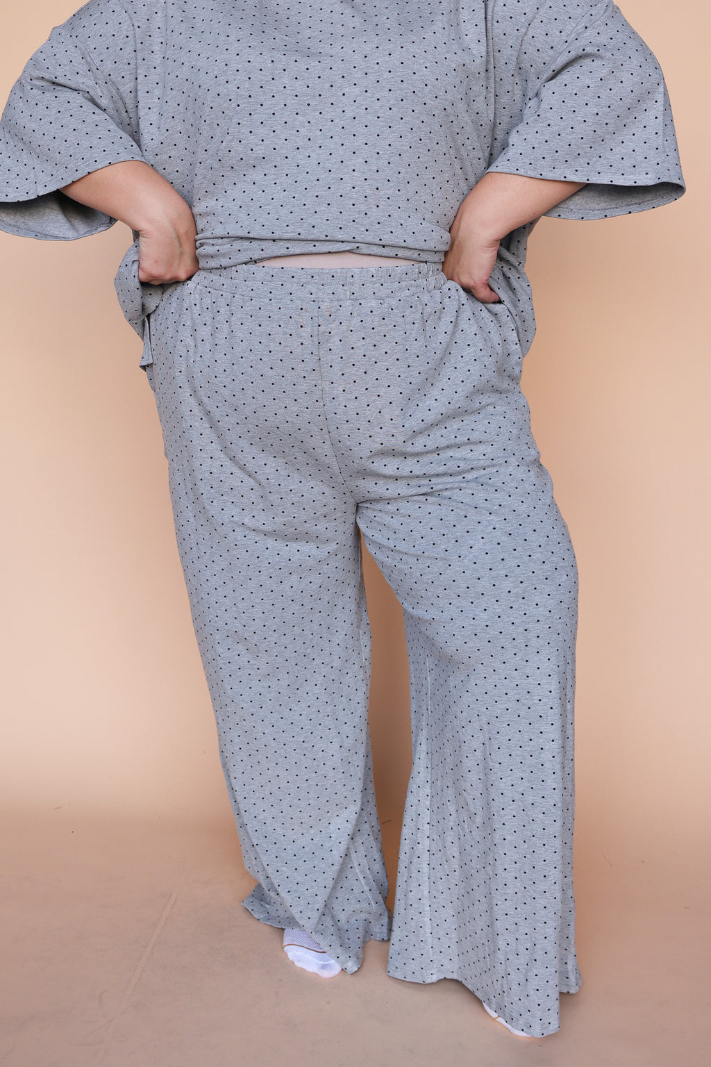 Fleece Polka Dot Pants