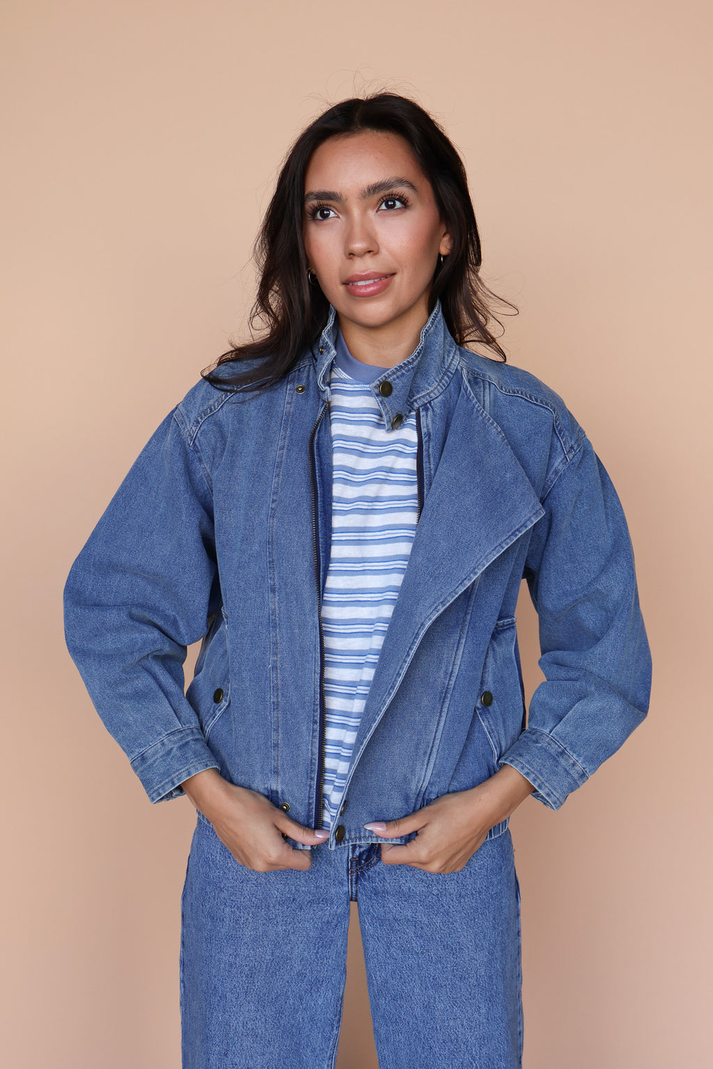 Denim Bomber Jacket