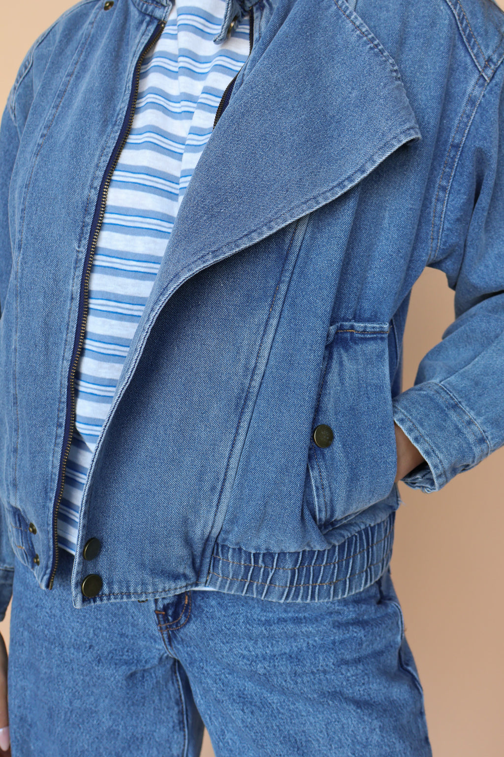 Denim Bomber Jacket