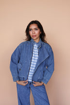 Denim Bomber Jacket