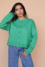 Maren Cardigan in Kelly Green
