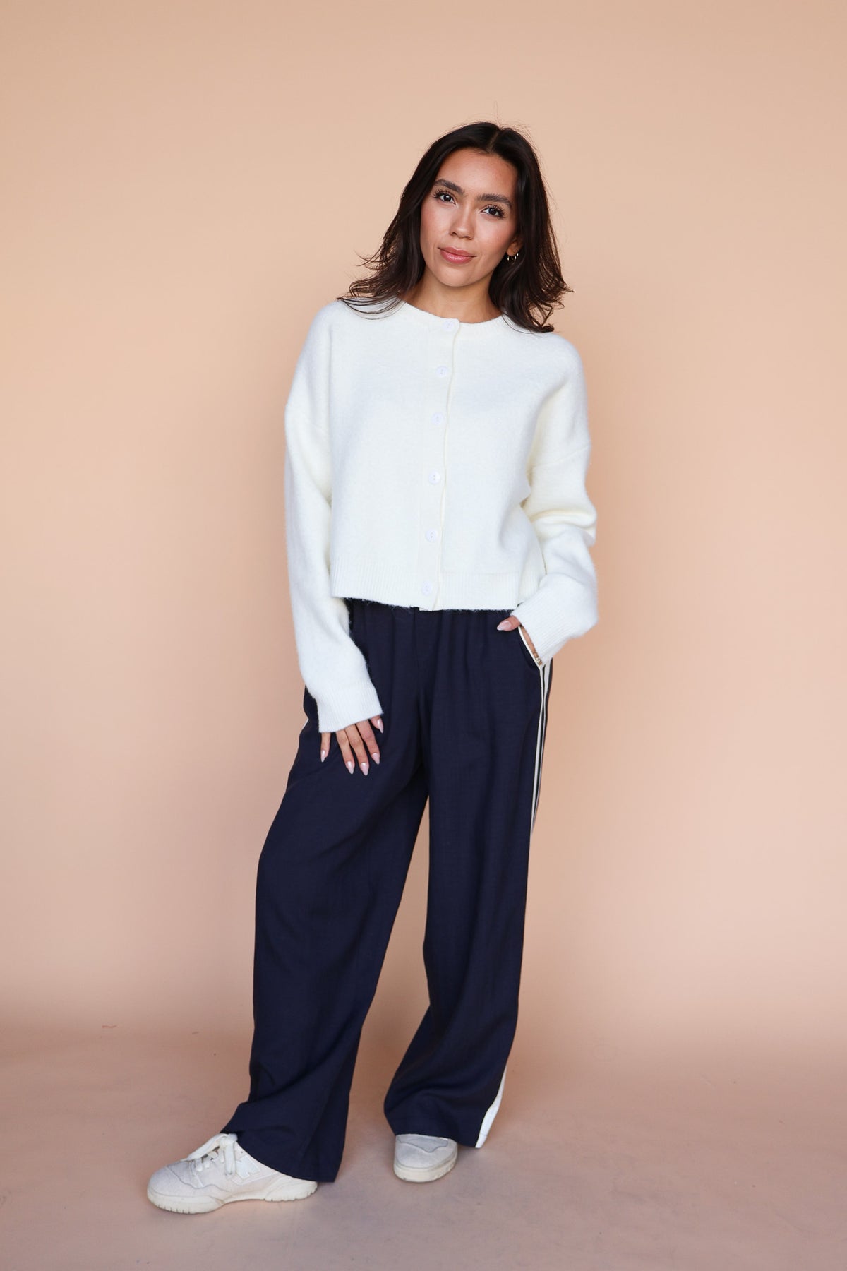 Maren Cardigan in Ivory Secondary image