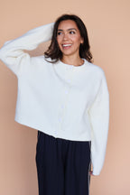 Maren Cardigan in Ivory