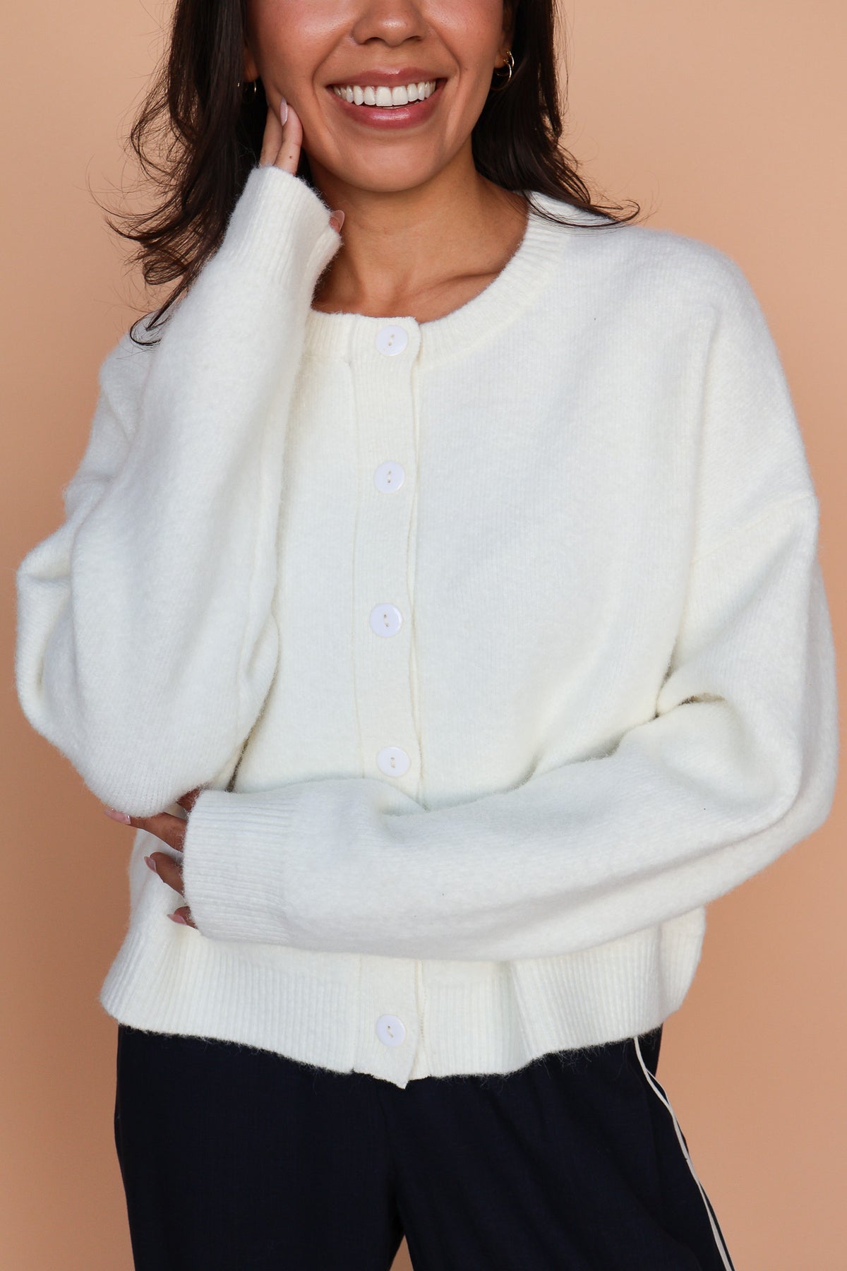 Maren Cardigan in Ivory