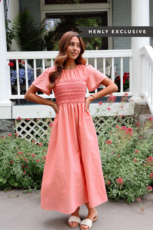 Margot Maxi in Coral