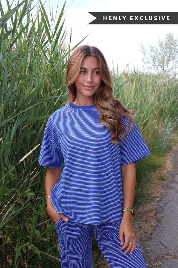 Porter Fleece Stripe Tee Main image