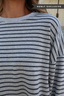 Carson Stripe Long Sleeve in Grey