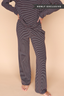 Skylar Stripe Pants in Wine