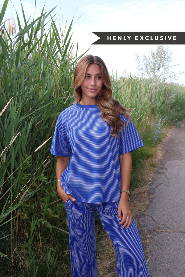Porter Fleece Stripe Tee Main image