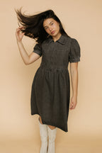 Mabel Zip Front Denim Babydoll