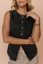 Free People Aimee Vest in Black