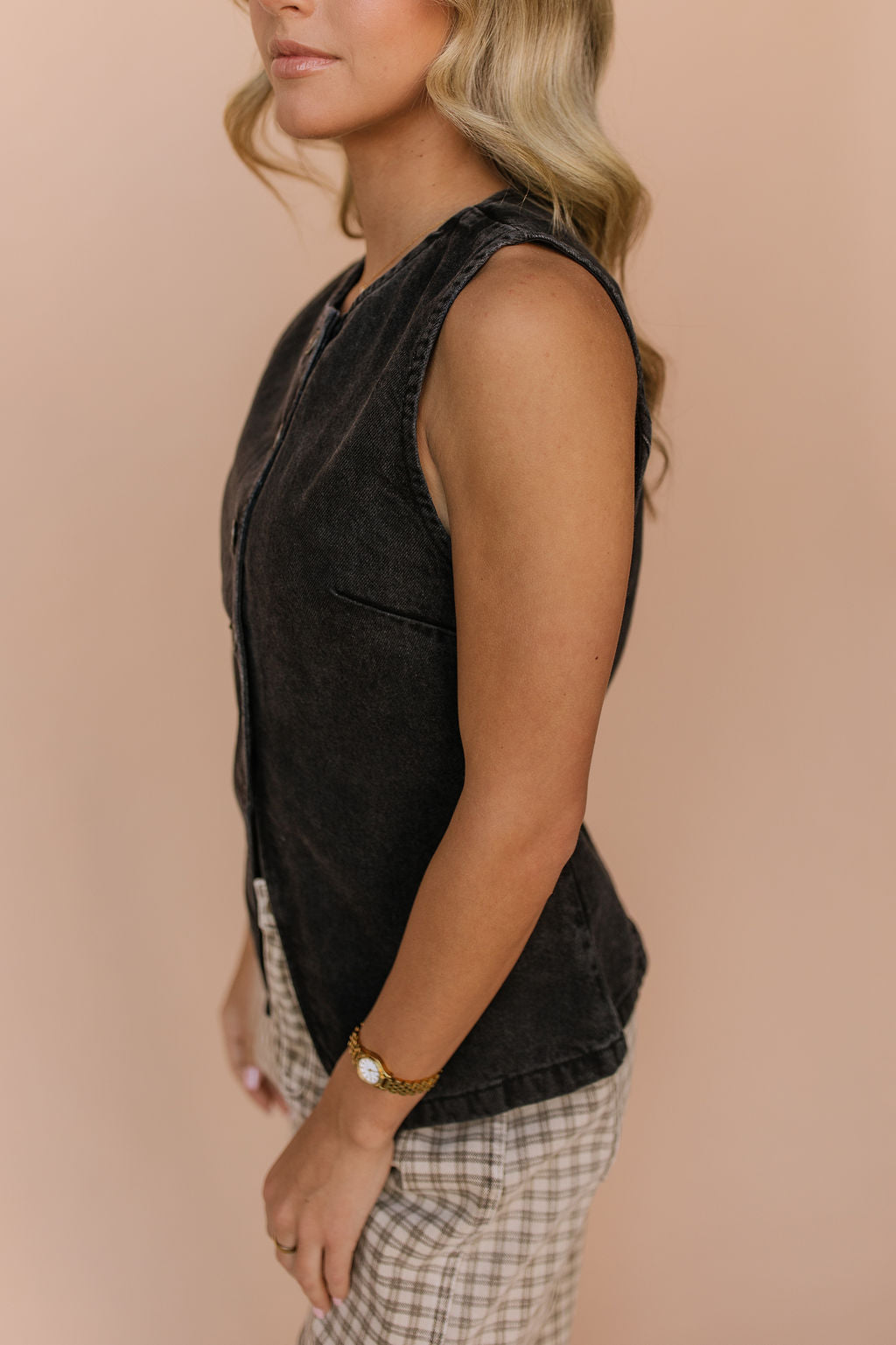 Free People Aimee Vest in Black
