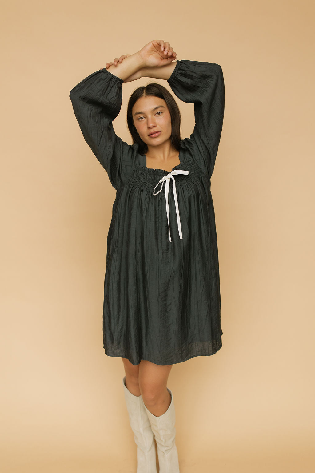 FINAL SALE - Neve Babydoll in Navy Secondary image