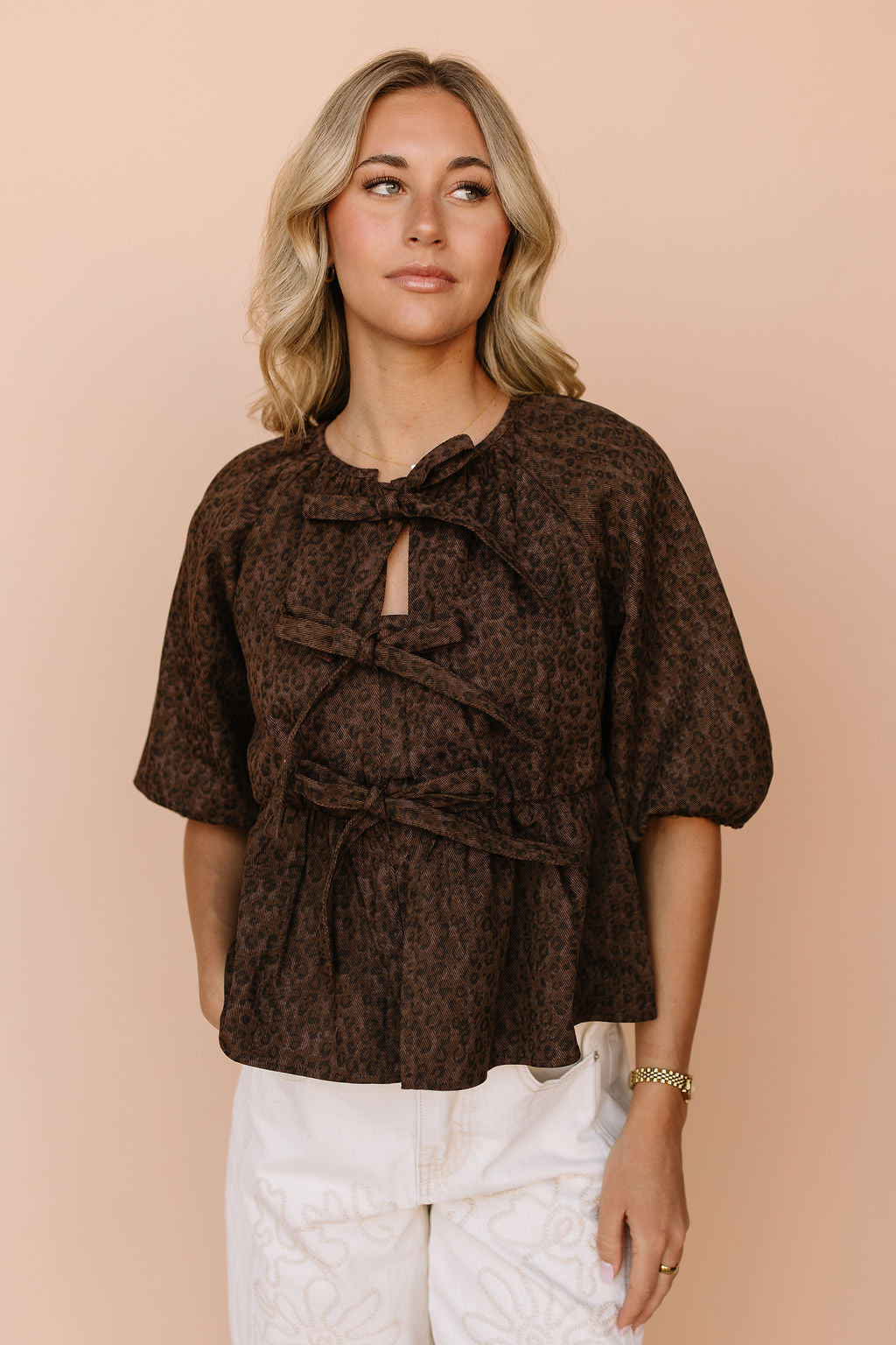 Roxana Leopard Blouse Main image