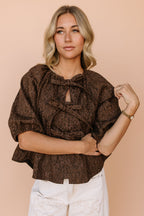 Roxana Leopard Blouse