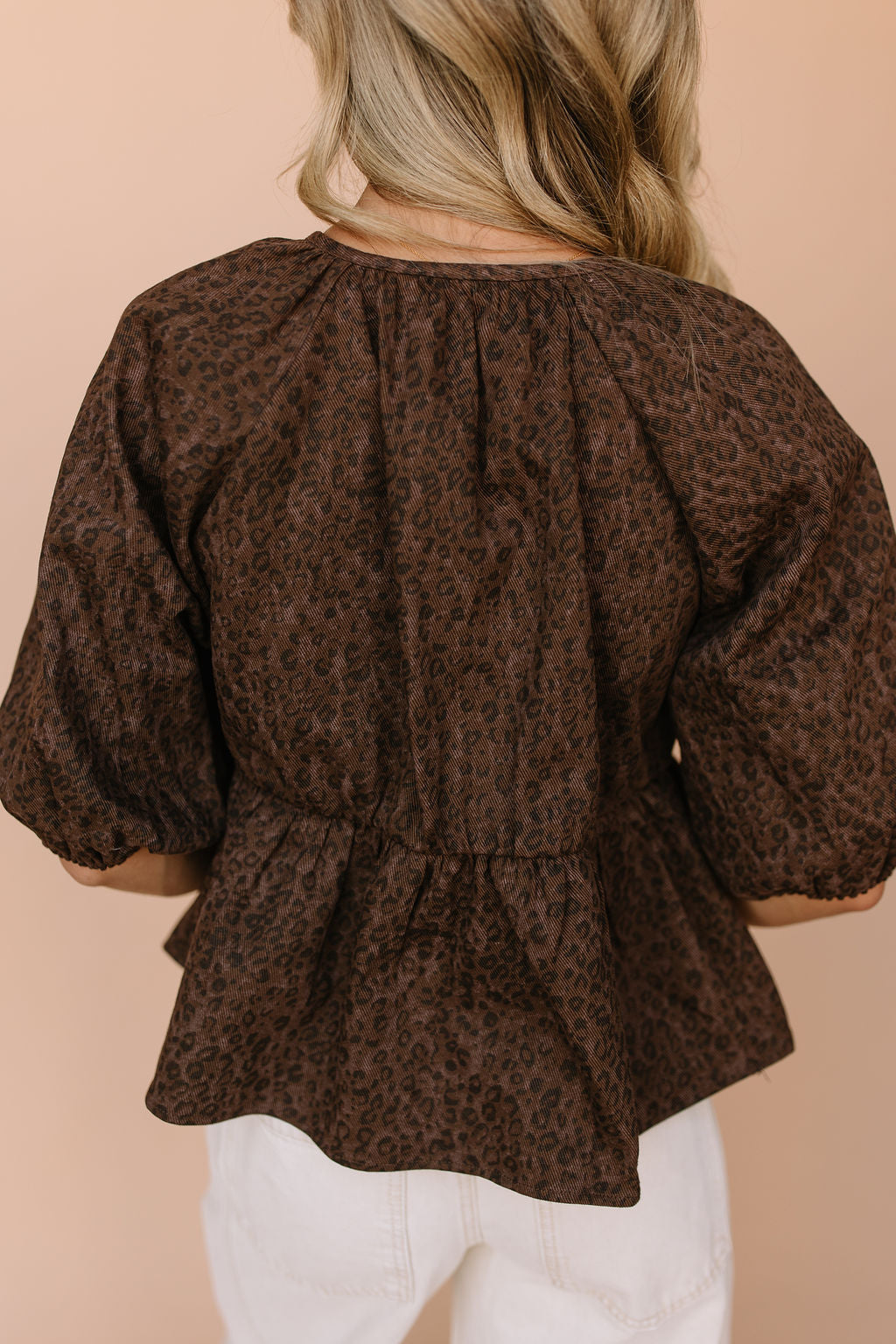 Roxana Leopard Blouse