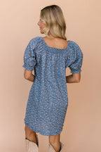 Skye Floral Dress in Blue