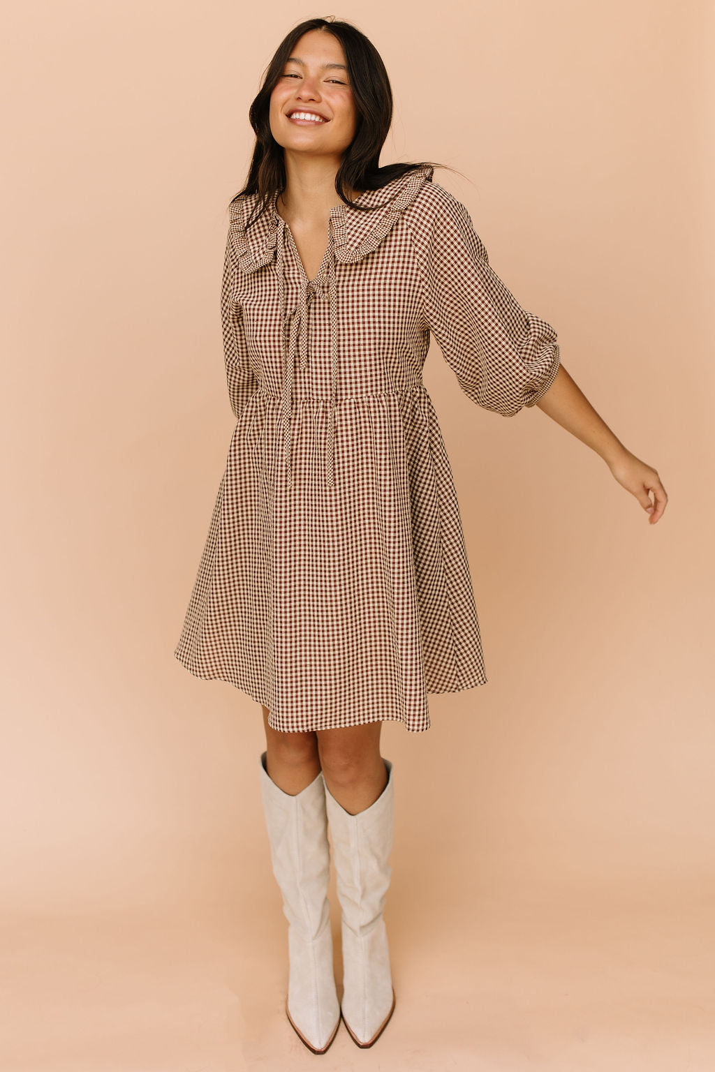 Louisa Gingham Dress Main image