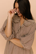 Louisa Gingham Dress Large