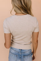 Kim Ribbed Tee