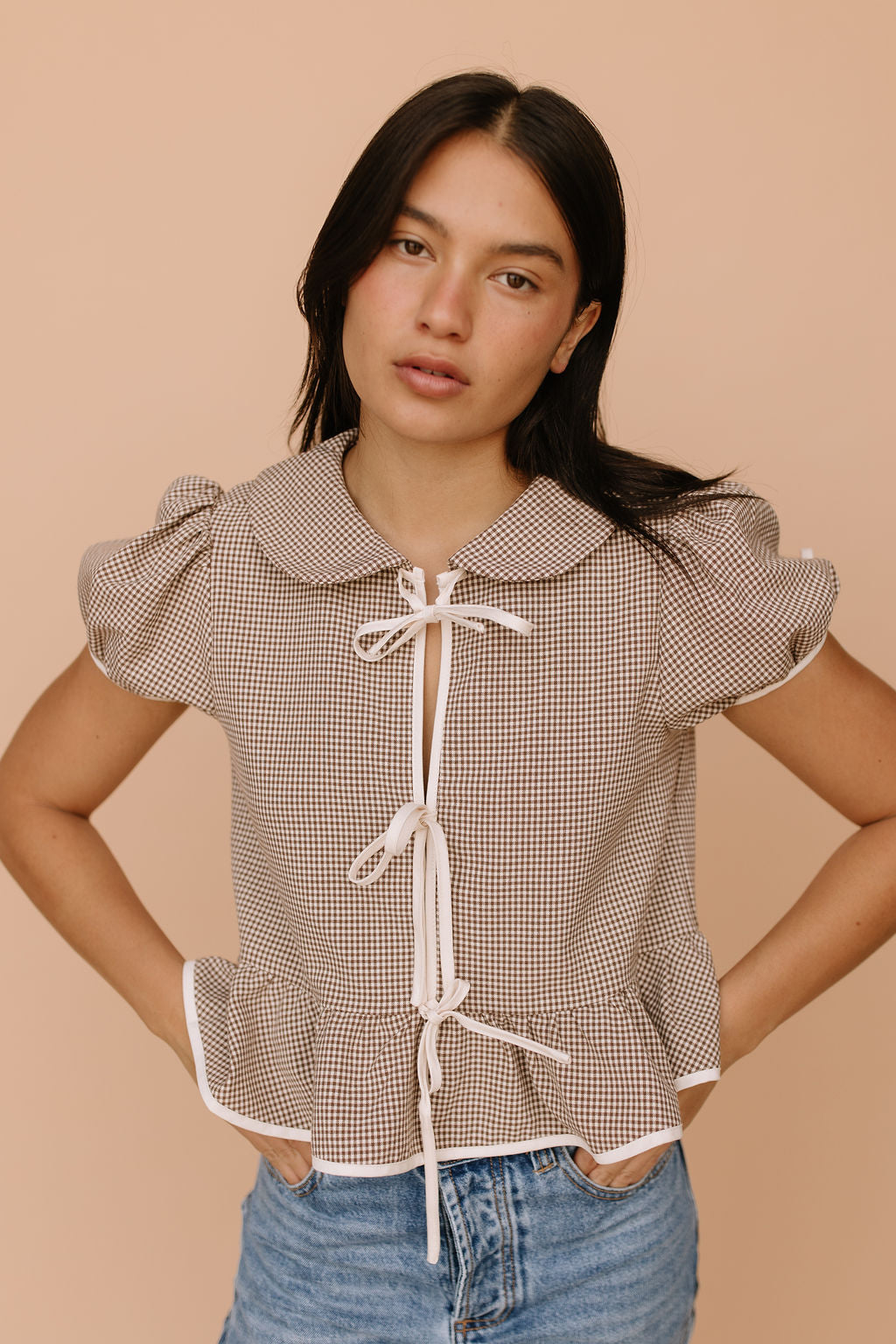 Francis Gingham Blouse Secondary image