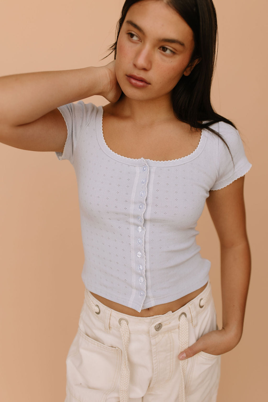 Millie Pointelle Top