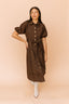 Roxana Leopard Denim Dress