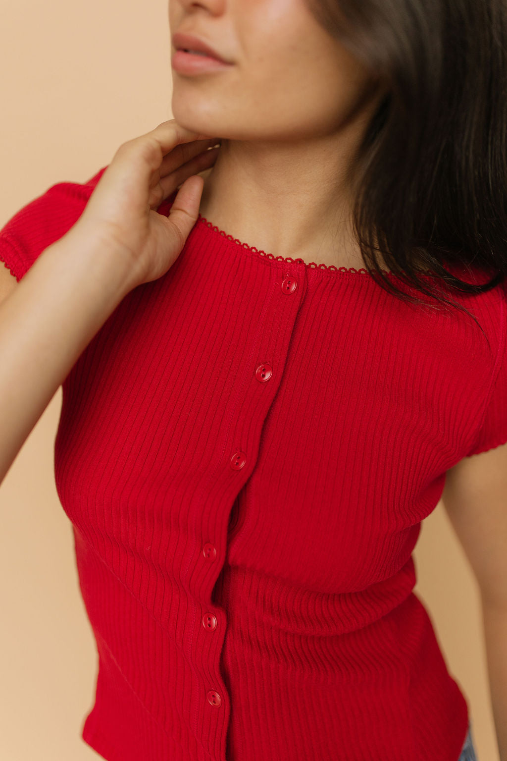 Free People Most Wanted Cardi in Red