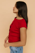 Free People Most Wanted Cardi in Red