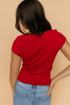 Free People Most Wanted Cardi in Red
