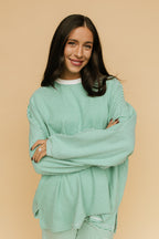 Porter Fleece Stripe Top