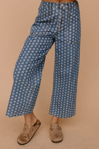 Painted Roses Denim Pants