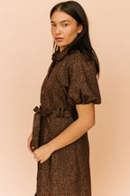 Roxana Leopard Denim Dress – Henly