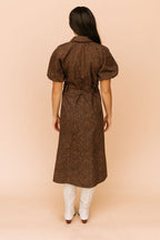 Roxana Leopard Denim Dress