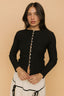 FINAL SALE - Indy Ribbed Cardigan in Black