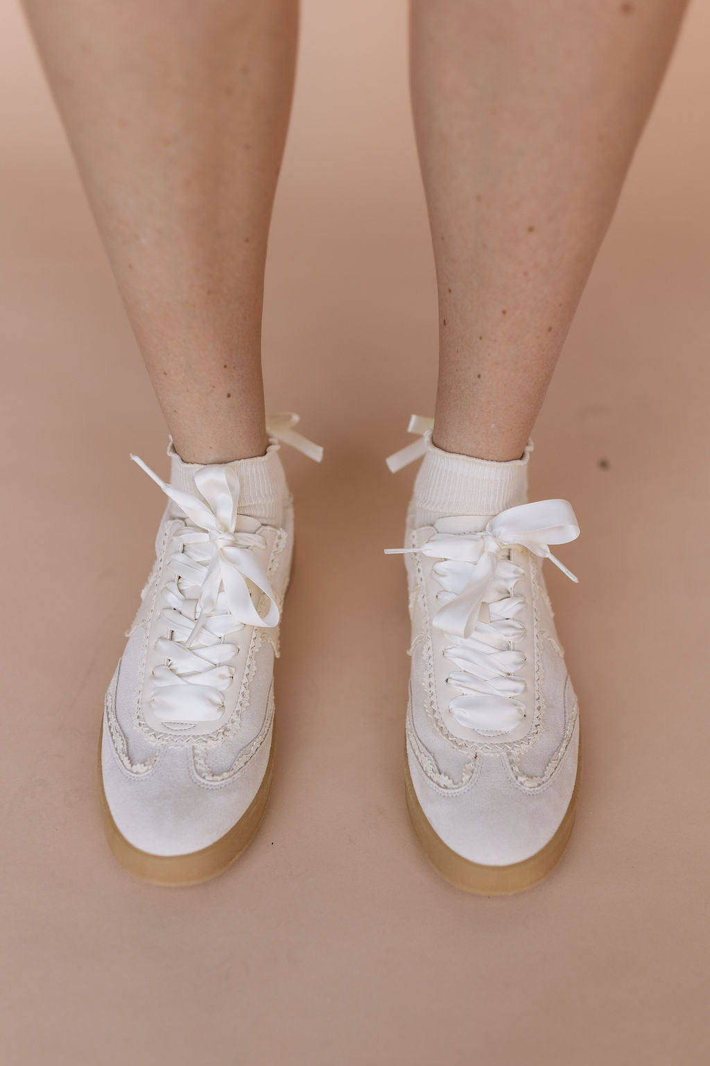 Destiny Lace Sneakers in Ivory